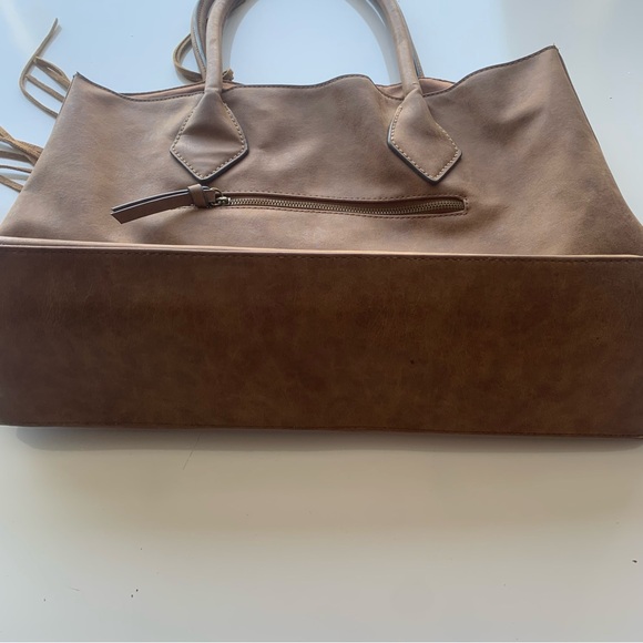 Merona Leather Tote Handbag‎ Brown - Picture 6 of 8